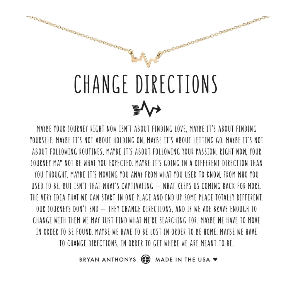 NWOT Bryan Anthony's Change Direction Necklace